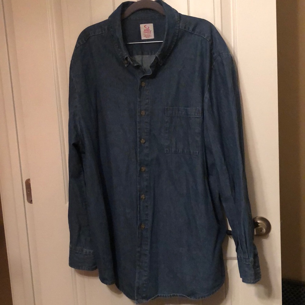 Open Trails Men Denim Shirt